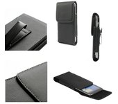Funda para HTC One M9+, M9pt Cinturon Clip Metal Vertical Piel Sintetica Premium