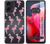 Funda Silicona Motorola Moto G04 / G24 Flamenco