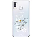 Funda Oficial Disney Dumbo Vuela tan alto Clear para Galaxy A40
