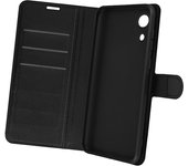 Funda Samsung Galaxy A03 Core Aspecto Granulado Tarjetero Soporte Negro