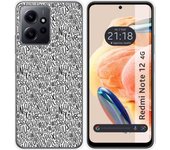 Funda Silicona Xiaomi Redmi Note 12 4G Letras