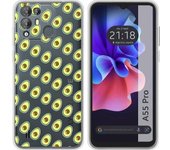 Funda Silicona Transparente Blackview A55 Pro Aguacate