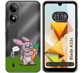 Funda Silicona Transparente Zte Blade A33s Conejo