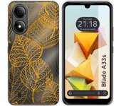 Funda Silicona Transparente Zte Blade A33s Hojas