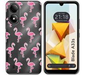Funda Silicona Transparente Zte Blade A33s Flamenco