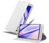 Funda Libro para ZTE Axon 7 MINI en CLASSY PLATEADO - Cubierta Proteccion con Cierre Magnetico, Tarjetero y Funcion de Suporte - Etui Case Cover Carcasa
