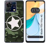 Funda Silicona Zte Blade V50 Vita 4G Camuflaje 01