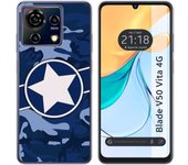 Funda Silicona Zte Blade V50 Vita 4G Camuflaje 03