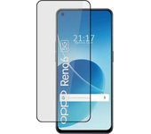 Protector Cristal Templado Completo 5D Full Glue Negro compatible con Oppo Reno 6 5G Vidrio