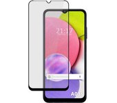 Protector Cristal Templado Completo 5D Full Glue Negro compatible con Samsung Galaxy A03s Vidrio