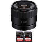 E 11mm F1.8 + 2 SanDisk 128GB Extreme PRO UHS-II SDXC 300 MB/s + PDF MCZ DIRECT 20 TÉCNICAS PARA MEJ