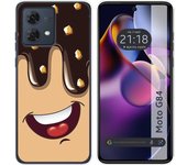 Funda Silicona Motorola Moto G84 5G Helado Chocolate