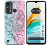 Funda Silicona ZTE Blade A53 Mármol 08