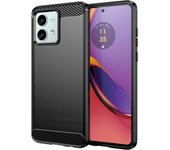 Funda Carbon Negra Motorola Moto G84 5G