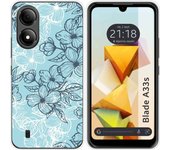 Funda Silicona Zte Blade A33s Flores 03