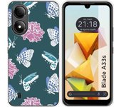Funda Silicona Zte Blade A33s Flores 10