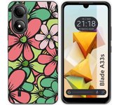 Funda Silicona Zte Blade A33s Flores 02