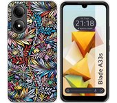 Funda Silicona Zte Blade A33s Flores 04