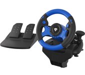 GENESIS SEABORG 350 Negro, Azul USB Volante + Pedales Nintendo Switch, PC, PlayStation 4, Playstatio