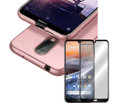 Kit de vidrio templado de la cubierta completa 5D + cubierta Slimshield