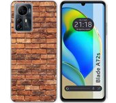 Funda Silicona Zte Blade A72s Ladrillo 04