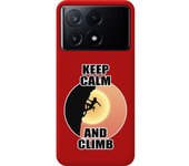 Funda Roja Xiaomi Poco X6 Pro 5G Mujer Escalada