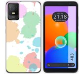 Funda Silicona Transparente TCL 403 Acuarela 05