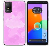 Funda Silicona Transparente TCL 403 Acuarela 04
