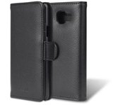 Funda Libro para Samsung Galaxy A3 2016 en NEGRO oXIDO - Cubierta Proteccion con Cierre Magnetico e 3 Tarjeteros - Etui Case Cover Carcasa