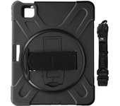 Carcasa Antigolpe para Apple iPad Air 11' 2024 Híbrida con bandolera Negro