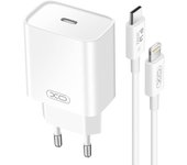 Cargador de pared para Lightning Alimentación 20 W + Cable iPhone Blanco