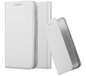 Funda Libro para Motorola MOTO G4 PLAY en CLASSY PLATEADO - Cubierta Proteccion con Cierre Magnetico, Tarjetero y Funcion de Suporte - Etui Case Cover Carcasa