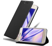 Funda Libro para Motorola MOTO G5S PLUS en CLASSY NEGRO - Cubierta Proteccion con Cierre Magnetico, Tarjetero y Funcion de Suporte - Etui Case Cover Carcasa