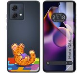 Funda Silicona Motorola Moto G84 5G Leopardo