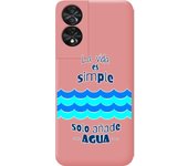 Funda Silicona Líquida Rosa TCL 50 SE Agua