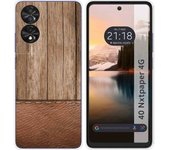 Funda Silicona TCL 40 NXTPAPER Madera 09