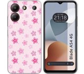 Funda Silicona Zte Blade A54 4G Flores