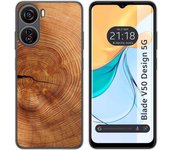 Funda Silicona Zte Blade V50 Design 5G Madera 04