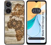 Funda Silicona Zte Blade V50 Design 5G Madera 07