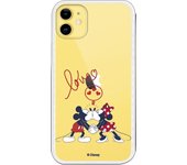 Funda para iPhone 11 Oficial de Disney Mickey y Minnie Love - Clásicos Disney