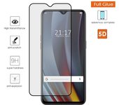 Protector Cristal Templado Completo 5D Full Glue Negro para Realme 3 Pro Vidrio