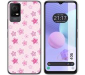 Funda Silicona TCL 406 Flores
