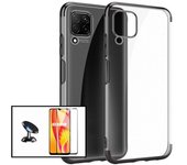 Kit de vidrio templado de la cubierta completa 5D + cubierta del slimarmm + soporte magnético de aut