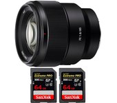 FE 85mm f/1.8 + 2 SanDisk 64GB Extreme PRO UHS-II SDXC 300 MB/s + PDF  pulgadas pulgadas20 TÉCNICAS PARA MEJORAR SUS