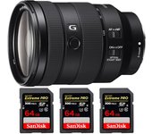FE 24-105mm f/4 G OSS + 3 SanDisk 64GB Extreme PRO UHS-II SDXC 300 MB/s + PDF  pulgadas pulgadas20 TÉCNICAS PARA MEJ