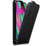 Funda para Samsung Galaxy A40 in NEGRO ANTRACITA - Cubierta Proteccion Estilo Flip con Cierre Magnetico - Etui Case Cover Carcasa