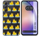 Funda Silicona Transparente Samsung Galaxy A54 5G Pato