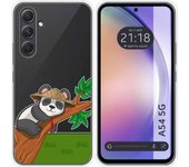Funda Silicona Transparente Samsung Galaxy A54 5G Panda