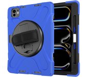 Carcasa Antigolpe para Apple iPad Pro 13' 2024 Híbrida con bandolera Azul