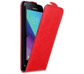 Funda para Samsung Galaxy XCover 3 in ROJO MANZANA - Cubierta Proteccion Estilo Flip con Cierre Magnetico - Etui Case Cover Carcasa